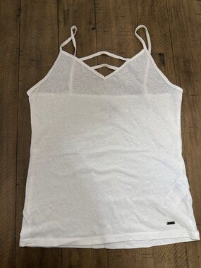 Hollister White Strappy V-Neck Camisole